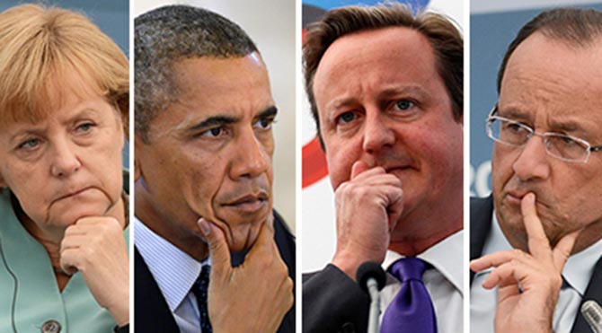 Obama, Avrupalı Liderlerle Suriye İçin Görüştü