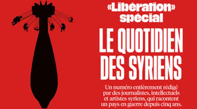Liberation'dan Suriyeli Gazetecilere Jest!
