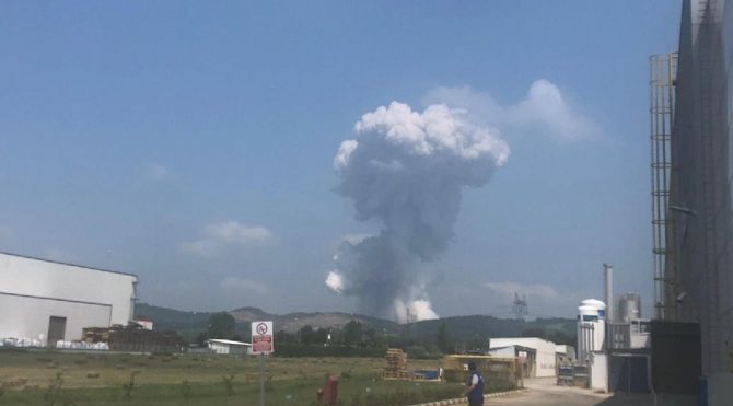 Sakarya’da havai fişek fabrikasında büyük patlama