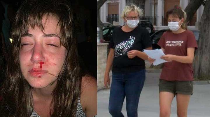 Ayvalık'ta eğlence mekanında anne ve kızını dövdüler