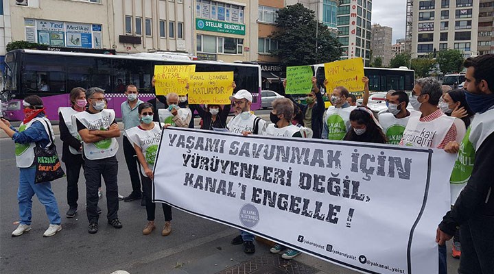 Kanal İstanbul eylemine polis engeli!