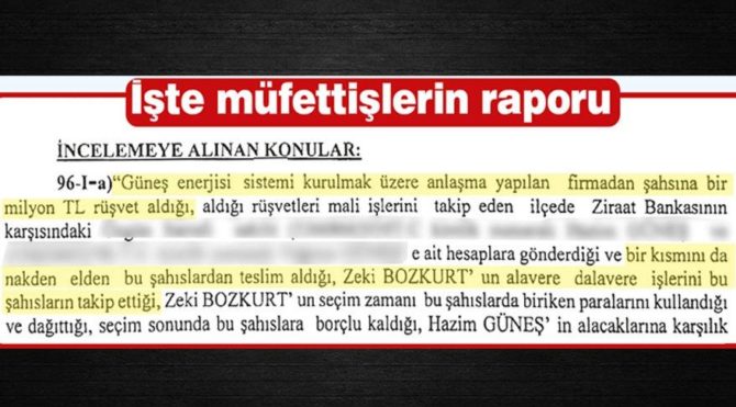 AKP'li eski başkan aldığı rüşveti seçime harcamış