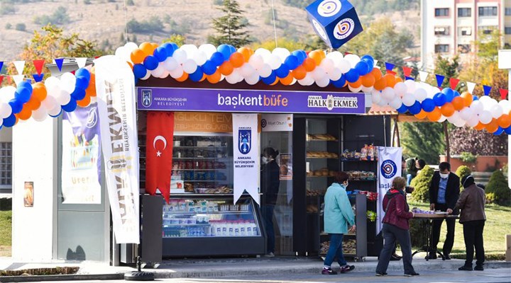 Ankara'da Başkent Büfe'ler hizmete giriyor