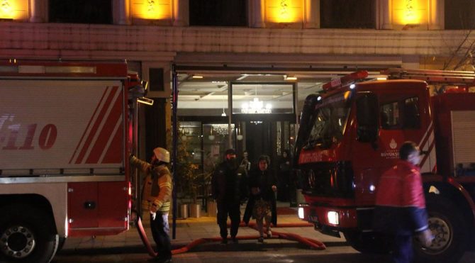Şişli’deki otelde yangın! Müşteriler tahliye edildi