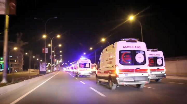 Urfa'ya siren seslerini açarak giren 38 ambulans şoförüne soruşturma