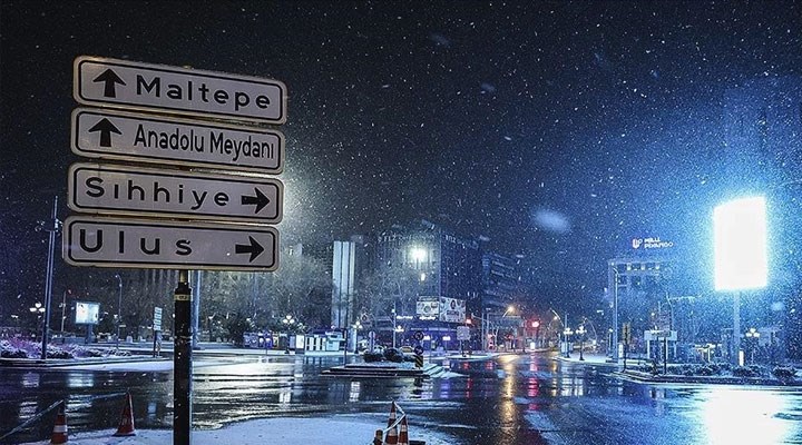 Meteoroloji Ankara'yı uyardı: Kar yağışı ve buzlanmaya dikkat