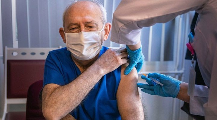 Kılıçdaroğlu koronavirüs aşısının ilk dozunu yaptırdı
