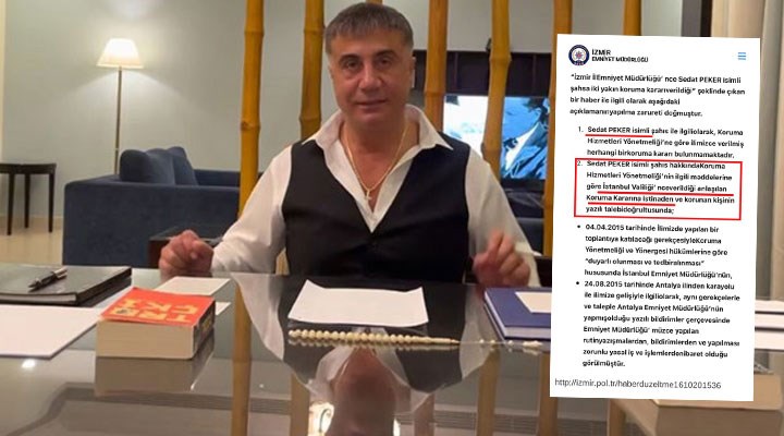 AKP’li Çelik ‘belge’ istedi, CHP’li Ali Mahir Başarır paylaştı: Emniyet’ten “Peker’e koruma” yazısı