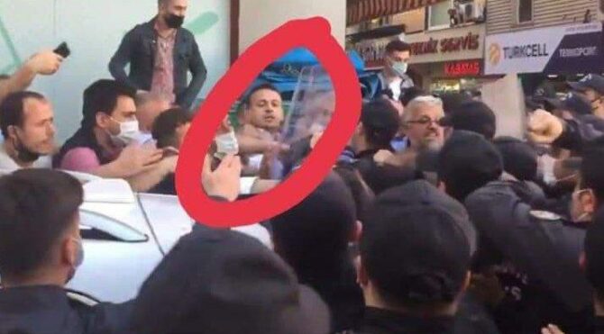 'Kalabalığı Provake' ettiği iddia edilen AKP’li başkanın görüntüleri ortaya çıktı