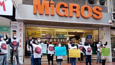 Migros depo işçileri pazartesi günü yeni eylem programını duyuracak