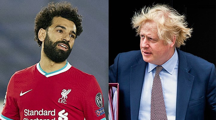 Mısırlı futbolcu Salah,Johnson’ı etiketleyerek Filistin için çağrıda bulundu