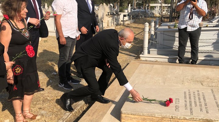 CHP lideri Kılıçdaroğlu, Kutlu Adalı’nın mezarını ziyaret etti