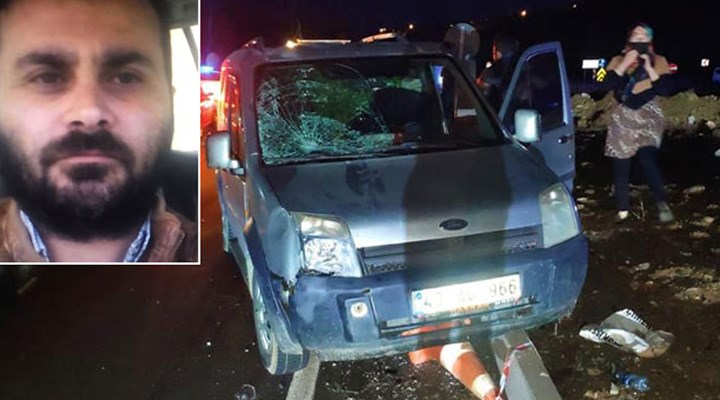 Kaza yerini inceleyen polis memuru, hafif ticari aracın çarpması sonucu hayatını kaybetti