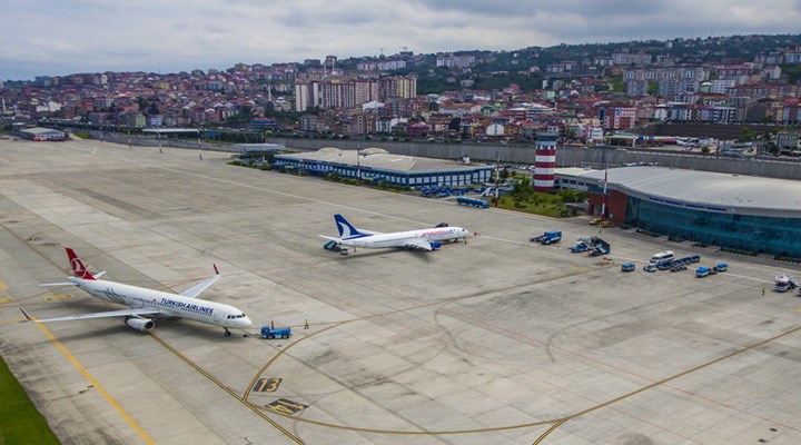 Trabzon Havalimanı pistinde çatlak: Tüm uçuşlar iptal