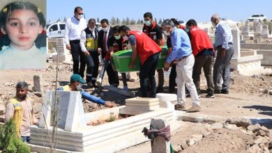 Babası tarafından yakılarak öldürülen 13 yaşındaki Amara defnedildi