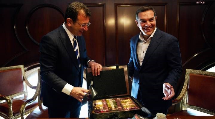 İmamoğlu, Yorgo Papandreu ve Aleksis Çipras ile bir araya geldi.