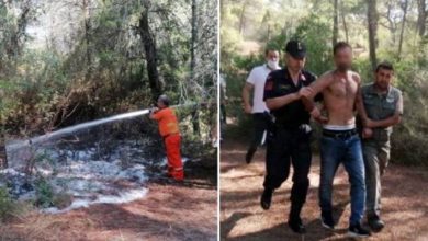 Manavgat'ta 3 yeri ateşe veren ve ormanı yakmaya çalışan şahıs yakalandı