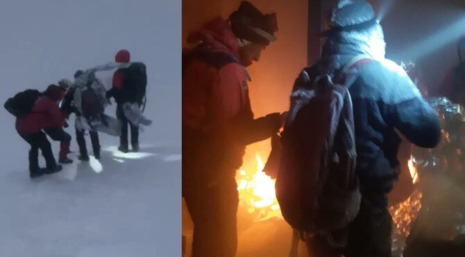 Amatör dağcıların eksi 10 derecede hayatta kalma mücadeleleri