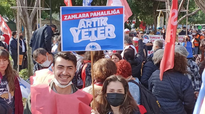 Antalya’da DİSK,KESK,TMMOB VE TTB'nin '‘Geçinemiyoruz’ mitingine polis engeli