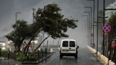 Antalya'da fırtına etkili oldu