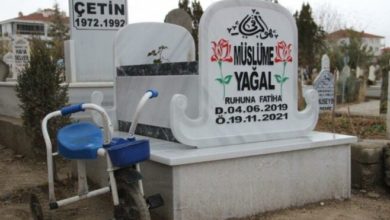 Küçük Müslüme'nin mezar taşı içleri acıttı