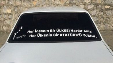 Otomobile 'Atatürk' yazdırmaya 144 liralık ceza