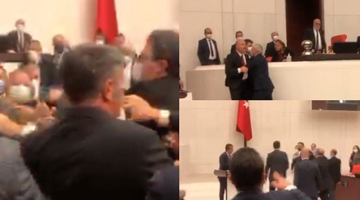 TBMM'de tansiyonlar gerildi ,Süleyman Soylu, CHP'li Özel'in üzerine yürüdü