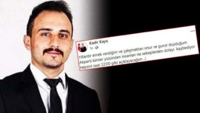 AKP’li Başkanı Kaya, paylaştığı mesajını sildi!