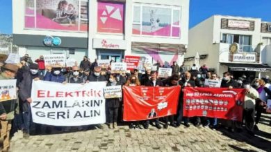 Bodrum’daki elektrik zammına karşı eylem düzenlendi