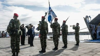 Cumhurbaşkanı, Gavdos Limanı’nda askeri törenle karşılandı