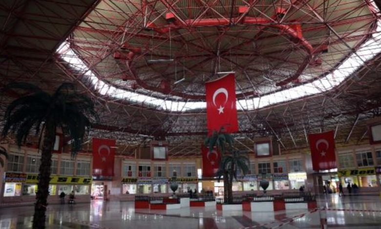 Gaziantep otogarının kapalı alanı yayalara kapatıldı