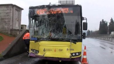 İETT otobüsü kazası: 5 yaralı var!