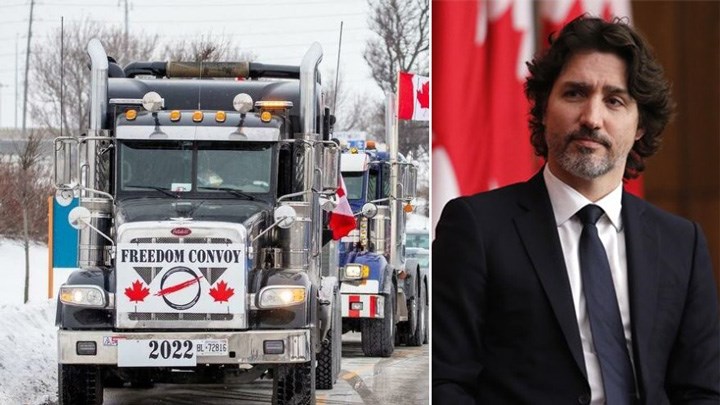 Kanada’da aşı protestosundaki kamyoncular panik yarattı: Başbakan başka bir yere götürüldü