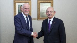 Kılıçdaroğlu, Sosyalist Enternasyonel Başkanı Yorgo Papandreu'yu kabul etti