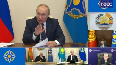 Putin:''Kazakistan devletine yönelik tehdidi dış ve iç güçler yaratmıştır''