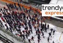 Trendyol Express işçilerinden protesto