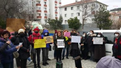 Acıbadem’de 'cemaat yurdu' protestosu