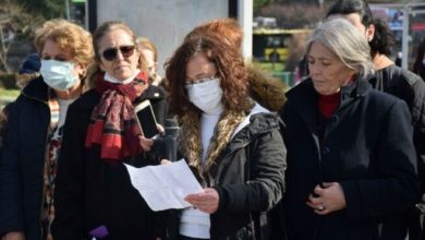 CHP’li kadınlar şehir magandasını basın açıklamasıyla kınadı