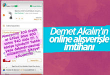Demet Akalın'ın online alışveriş paylaşımı ti'ye alındı