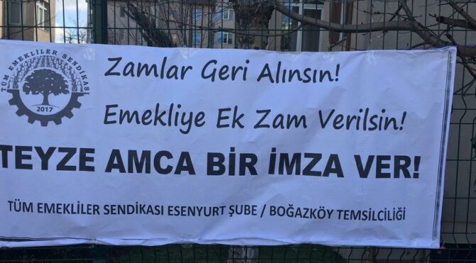 Emekliler: Zamlar geri alınsın, emeklilere ek zam yapılsın