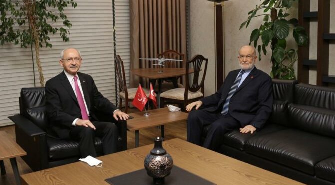 Kılıçdaroğlu'ndan Karamollaoğlu'na ziyaret!