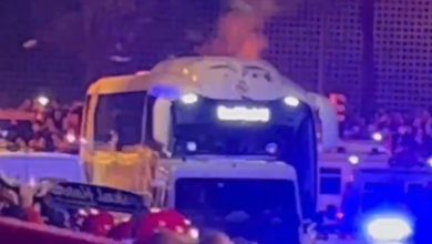 Maç öncesi Real Madrid otobüsüne saldırı