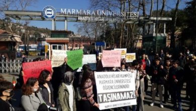 Marmara Üniversitesi öğrencilerinden eylem