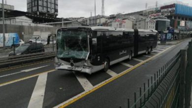 Metrobüs kaza yaptı: 7 yaralı