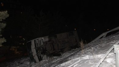 Palandöken'de turistleri taşıyan otobüs kaza yaptı: 25 yaralı