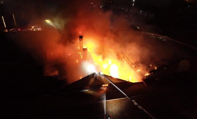Tuzla'da büyük fabrika yangını