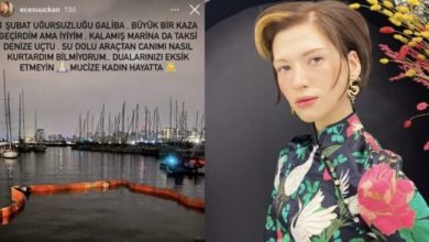 Ünlü model Kadıköy'de taksi ile denize uçtu