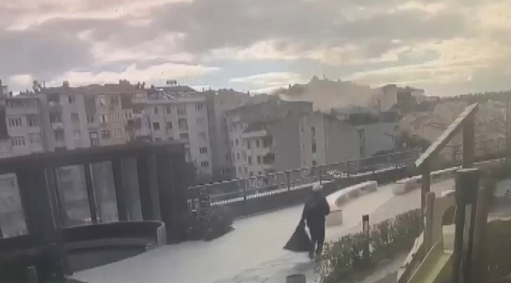 Üsküdar'da binadaki patlama anının görüntüsü ortaya çıktı