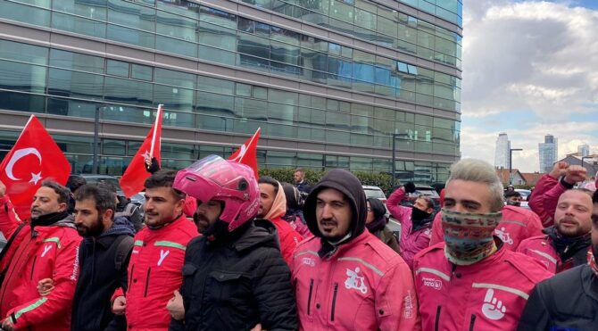 Yemeksepeti işçileri protestonun 10'uncu gününde!