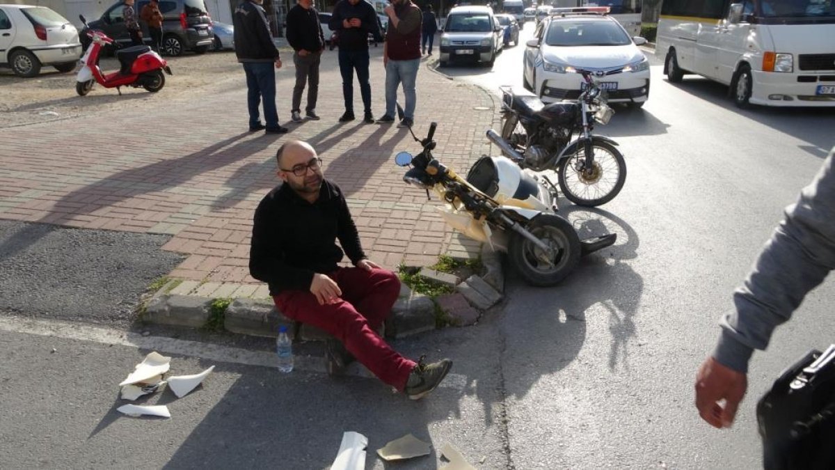 Antalya da hurda motosikletiyle kaza izlerken polise yakalandı #5